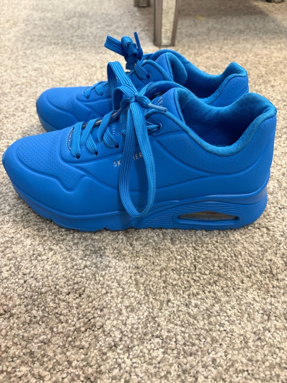 Skechers Kids Electric Blue Lace-Up Sneakers